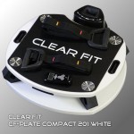 Виброплатформа Clear Fit CF-PLATE Compact 201 WHITE  - магазин СпортДоставка. Спортивные товары интернет магазин в Курске 