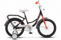 Детский велосипед Stels Flyte 18" Z011 Чёрный красный 2022 - магазин СпортДоставка. Спортивные товары интернет магазин в Курске 