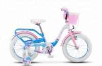 Детский велосипед Stels Pilot-190 16" V030 Белый розовый голубой 2022 - магазин СпортДоставка. Спортивные товары интернет магазин в Курске 