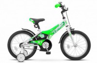 Детский велосипед Stels Jet 16" Z010 зеленый белый  2022 - магазин СпортДоставка. Спортивные товары интернет магазин в Курске 